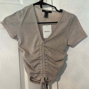 Sparkly Cropped Tee